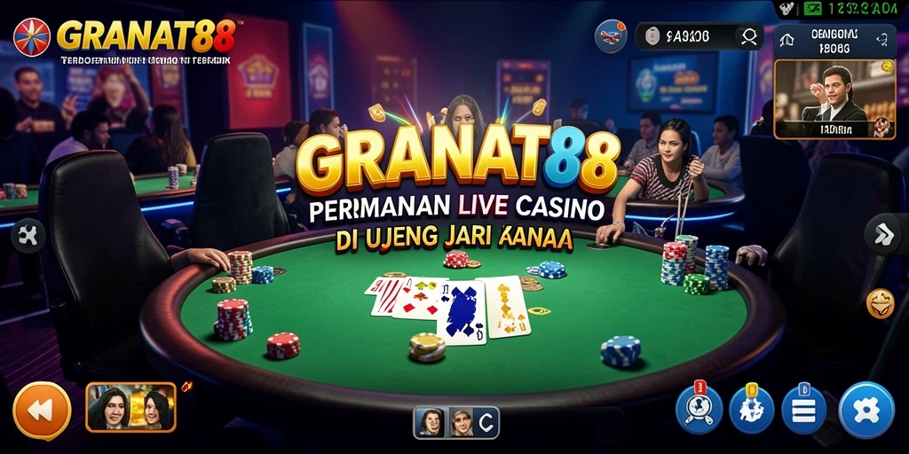 Gameplay seru di GRANAT88 dengan dealer langsung dan permainan menarik.