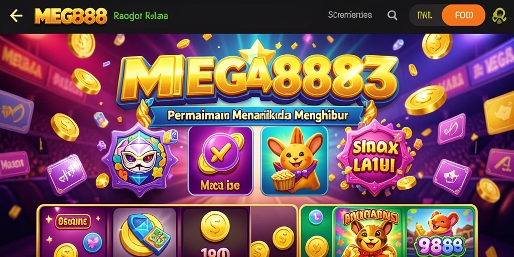 Tampilan menarik dari gameplay MEGA888 di mesin Slot.