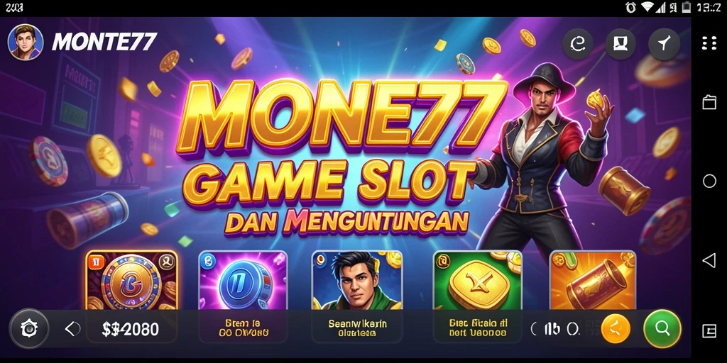 Screenshot MONTE77 menampilkan gameplay Slot yang seru dan mengasyikkan.
